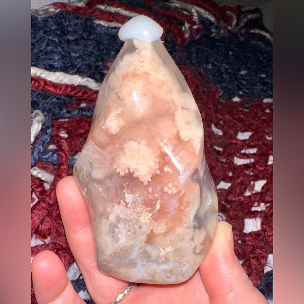 Flower Cherry Blossom Agate Flame